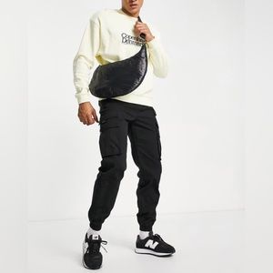 Skinny Belted Cargo Joggers